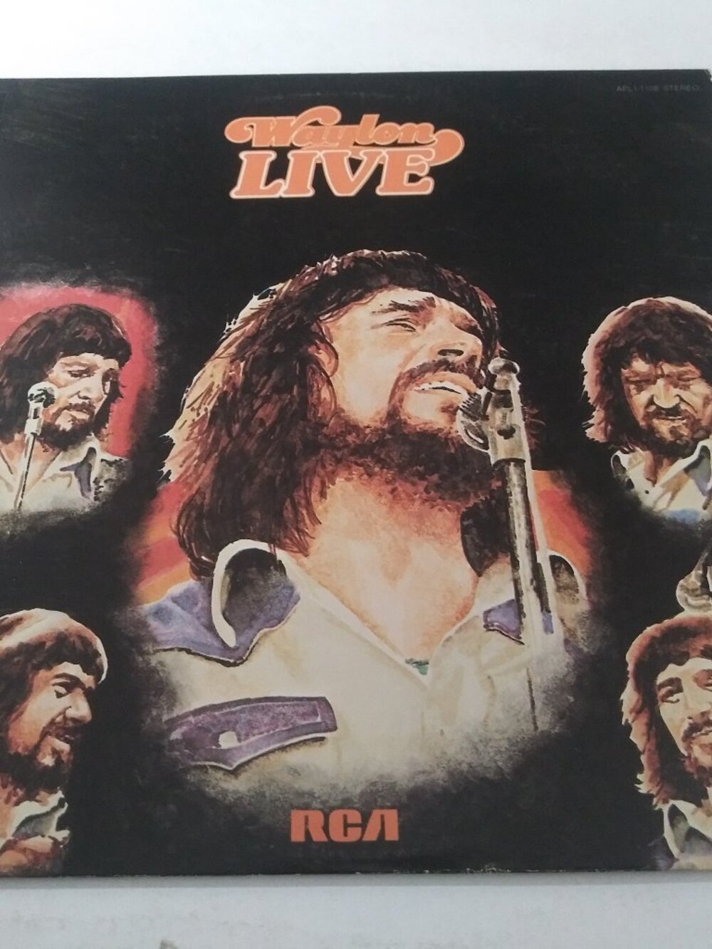 Waylon Jennings – Waylon Live VG+ Reissue RCA Victor AFL1-1108 LP Record 1978